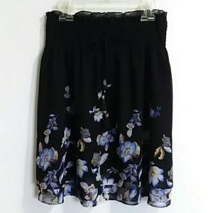 WHBM double layer floral skirt Sz XS